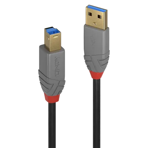 Lindy 36740 cable USB USB 3.2 Gen 1 (3.1 Gen 1) 0,5 m USB A USB B Negro