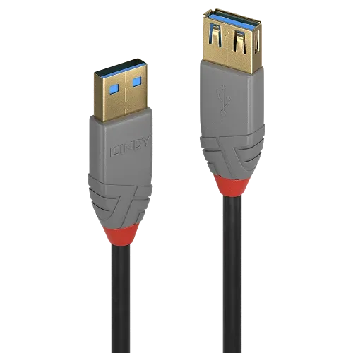 Lindy 36760 cable USB USB 3.2 Gen 1 (3.1 Gen 1) 0,5 m USB A Negro