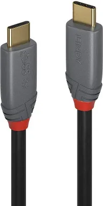 Lindy 36900 cable USB 0,5 m USB C Negro, Gris