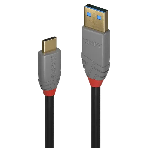 Lindy 36912 cable USB USB 3.2 Gen 2 (3.1 Gen 2) 1,5 m USB C USB A Negro, Gris