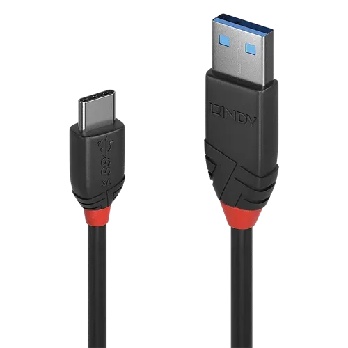 Lindy 36915 cable USB USB 3.2 Gen 1 (3.1 Gen 1) 0,5 m USB A USB C Negro