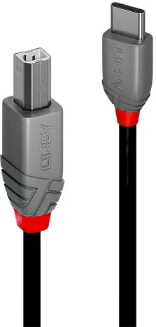 Lindy 36941 cable USB USB 2.0 1 m USB C USB B Negro