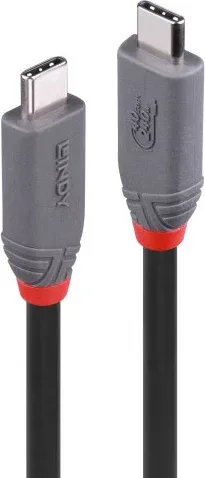 Lindy 36956 cable USB USB4 Gen 3x2 0,8 m USB C Negro