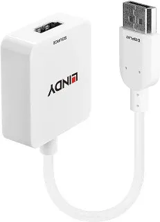 Lindy 38146 adaptador de cable de vídeo HDMI tipo A (Estándar) DisplayPort Blanco
