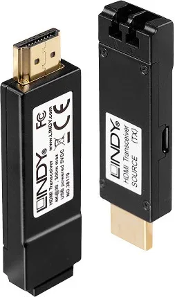 Lindy 38170 extensor audio/video Transmisor y receptor de señales AV Negro