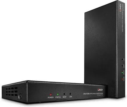 Lindy 38174 extensor audio/video Transmisor y receptor de señales AV Negro