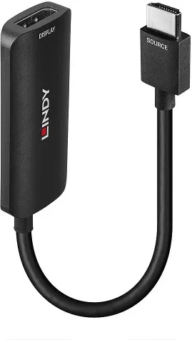 Lindy 38327 adaptador de cable de vídeo 157 m HDMI tipo A (Estándar) DisplayPort Negro