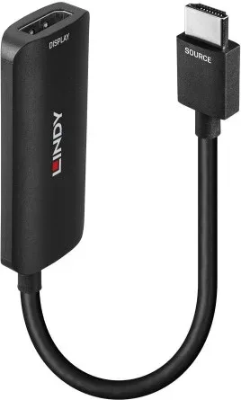Lindy 38329 adaptador de cable de vídeo 0,157 m HDMI tipo A (Estándar) DisplayPort Negro