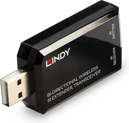 Lindy 38331 extensor audio/video Transmisor y transmisor-receptor de señales AV Negro
