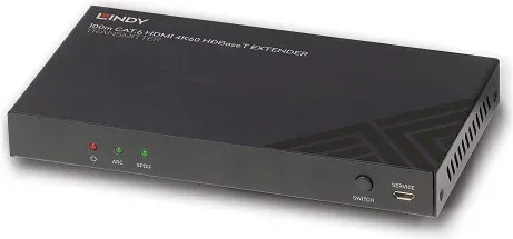 Lindy 38341 extensor audio/video Transmisor de señales AV Negro