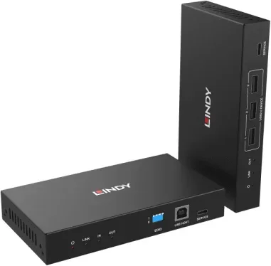 Lindy 39366 extensor KVM Transmisor y receptor