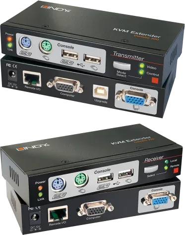 Lindy 39378 interruptor KVM Negro