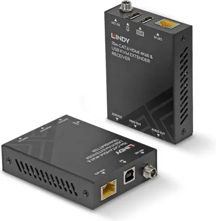 Lindy 39383 extensor KVM Transmisor y receptor
