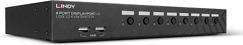 Lindy 39540 interruptor KVM Montaje en rack Negro
