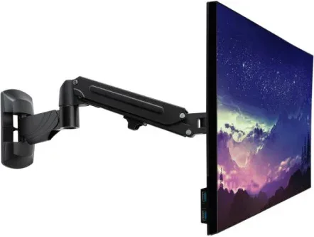 Lindy 40712 soporte para monitor 81,3 cm (32") Pared Negro