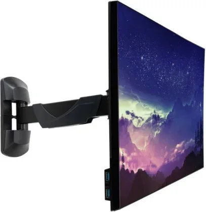 Lindy 40713 soporte para monitor 66 cm (26") Pared Negro