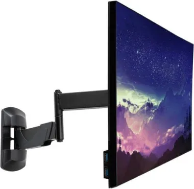 Lindy 40714 soporte para monitor 66 cm (26") Pared Negro