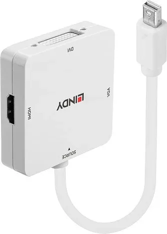 Lindy 41035 adaptador de cable de vídeo 0,2 m Blanco