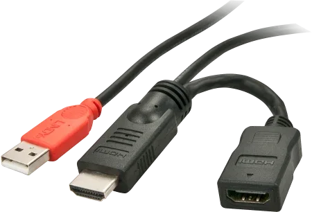 Lindy 41080 Adaptador gráfico USB Negro, Rojo