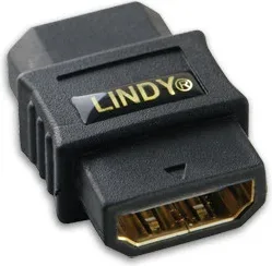 Lindy 41230 cambiador de género para cable HDMI Negro