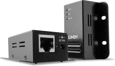 Lindy 42680 ampliador de red Transmisor y receptor de red Negro