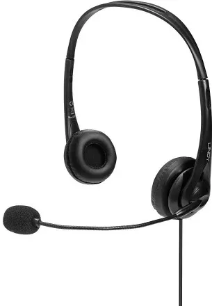 Lindy 42870 auricular y casco Auriculares Alámbrico Diadema Llamadas/Música USB tipo A Negro