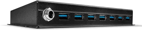 Lindy 43128 hub de interfaz 5000 Mbit/s Negro