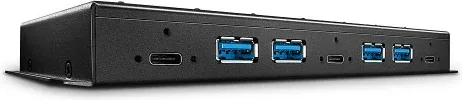 Lindy 43275 hub de interfaz USB 3.2 Gen 2 (3.1 Gen 2) Type-A 10000 Mbit/s Negro