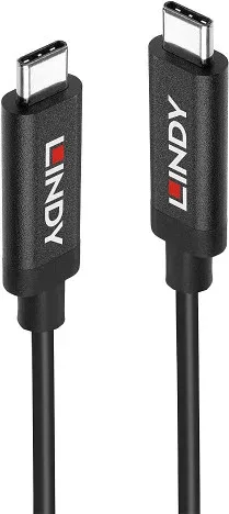 Lindy 43308 cable USB USB 3.2 Gen 2 (3.1 Gen 2) 5 m USB C Negro