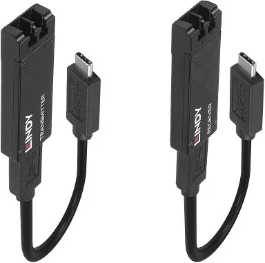 Lindy 43312 ampliador de red Transmisor y receptor de red Negro