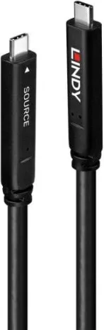 Lindy 43333 cable USB USB 3.2 Gen 1 (3.1 Gen 1) 10 m USB C Negro