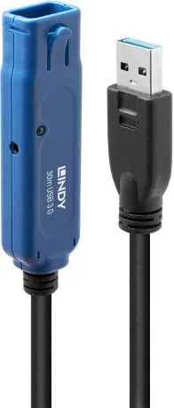 Lindy 43362 cable USB USB 3.2 Gen 1 (3.1 Gen 1) 30 m USB A Negro, Azul