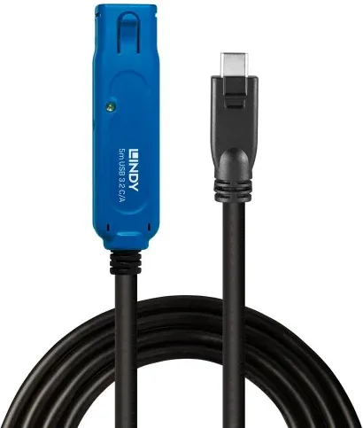 Lindy 43380 cable USB USB 3.2 Gen 1 (3.1 Gen 1) 5 m USB C USB A Negro