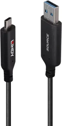Lindy 43395 cable USB USB 3.2 Gen 1 (3.1 Gen 1) 10 m USB A USB C Negro