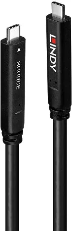 Lindy 43398 cable USB USB 3.2 Gen 1 (3.1 Gen 1) 10 m USB C Negro
