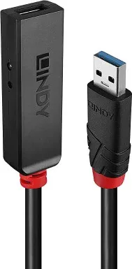 Lindy 43401 hub de interfaz USB 3.2 Gen 1 (3.1 Gen 1) Type-C 5000 Mbit/s Negro