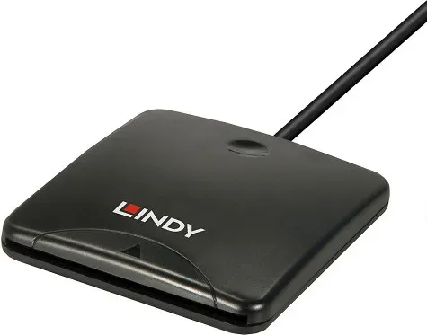 Lindy 43407 lector de tarjeta magnética USB Negro