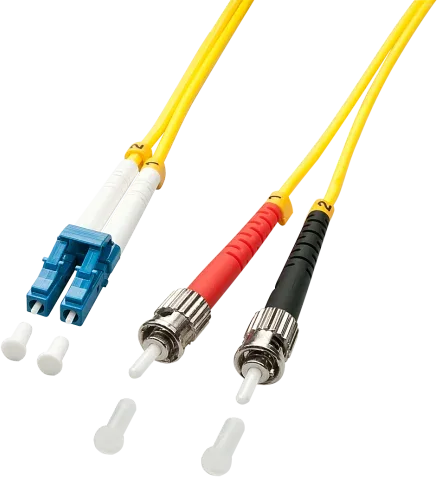 Lindy 3m LC/ST Cable de fibra óptica e InfiniBand Amarillo