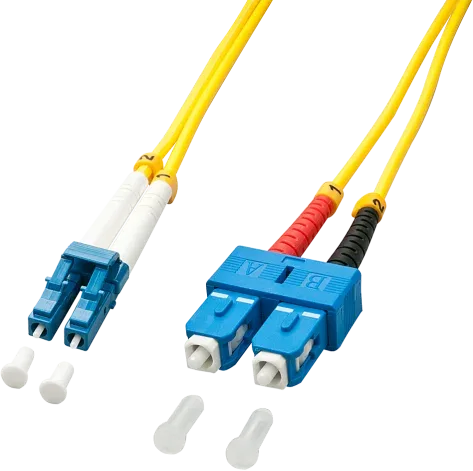 Lindy 47470 Cable de fibra óptica e InfiniBand 1 m LC SC Amarillo
