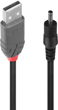 Lindy 70266 cable de transmisión Negro 1,5 m USB A
