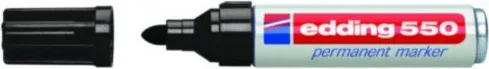 Marcador Permanente Punta Redonda 3-4Mm 550 Negro Edding 550-01