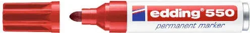 Marcador Permanente Punta Redonda 3-4Mm 550 Rojo Edding 550-02