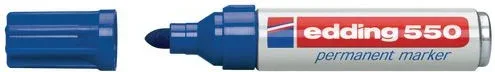 Marcador Permanente Punta Redonda 3-4Mm 550 Azul Edding 550-03