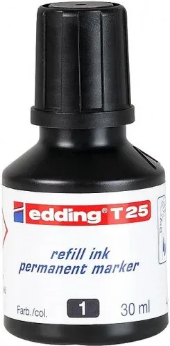 Frasco Tinta para Rellenar 25Ml Negro Edding T25-001
