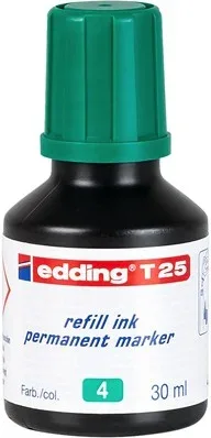 Frasco Tinta para Rellenar 25Ml Verde Edding T25-004