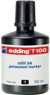 Frasco Tinta para Rellenar 100Ml Negro Edding T100-01