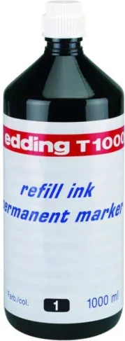 Frasco Tinta T 1000 para Rellenar 1000Ml Negro Edding T1000-01