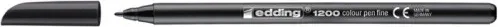 Rotulador Punta Fina 1200 Negro Edding 1200-01