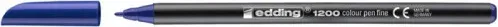 Rotulador Punta Fina 1200 Azul Edding 1200-03