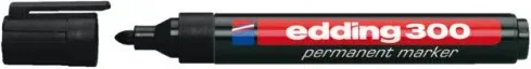 Marcador Permanente Punta Redonda 1.5-3Mm 300 Negro Edding 300-01